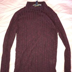 Maroon long sleeve shirt